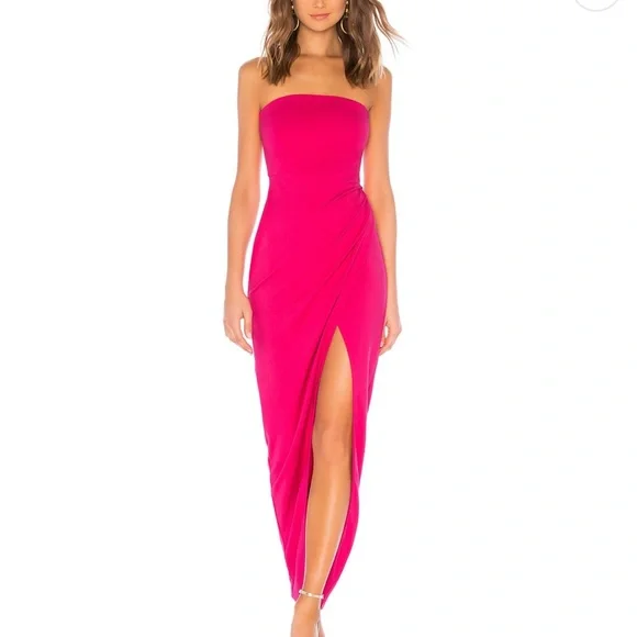 nbd pink dress NBD Janhvi Maxi Dress Pink Hire Paloma Dress Hire